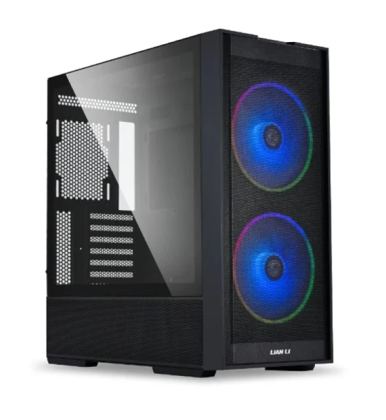 Carcasa LIAN LI LANCOOL 206 Mid Tower RGB NEGRU, Tempered Glass, Sloturi Expansiune 7, Drive Bays 2x3.5 inch sau 1x2.5 inch 1x 3.5 inch, Ventilatoare Suportate 9 spate 1x120mm