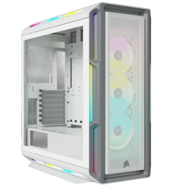 Carcasa corsair icue 5000T RGB mid-tower alb