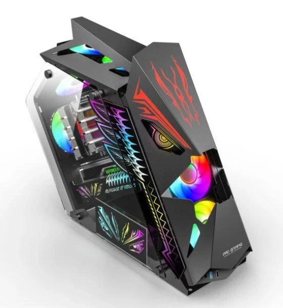 Carcasa PRO GAMING hercule black mid tower argb