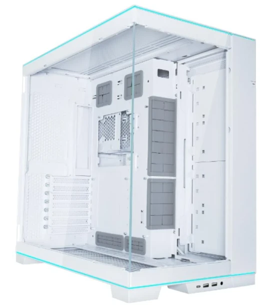 Carcasa LIAN LI O11 DYNAMIC EVO Mid Tower RGB ALB, Tempered Glass, Sloturi Expansiune 7, Drive Bays 4x3.5 inch sau 2x2.5 inch, Ventilatoare Suportate 10 spate 1x120mm