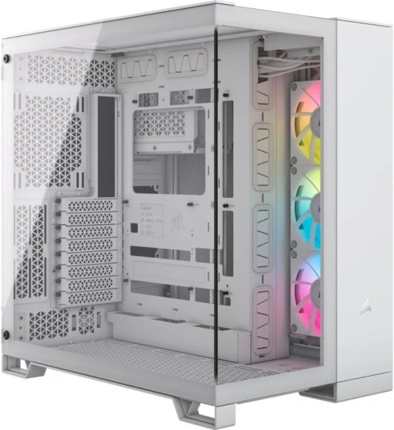 Carcasa corsair icue link 6500X mid tower argb alb