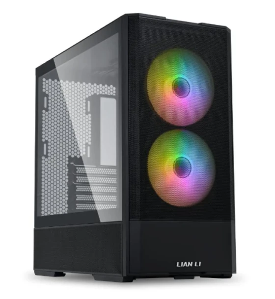 Carcasa LIAN LI LANCOOL 207 Mid Tower RGB NEGRU, Tempered Glass, Sloturi Expansiune 7, Drive Bays 1x3.5 inch 1x2.5 inch, Ventilatoare Suportate 8 spate 1x120mm, sus 3x120mm sau 2x140mm