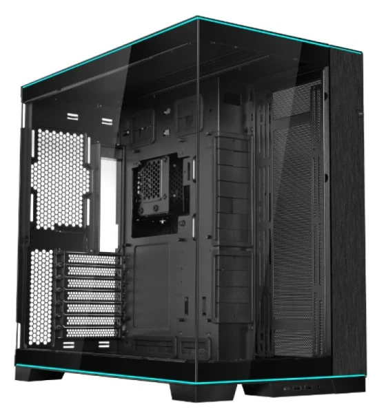 Carcasa LIAN LI O11 DYNAMIC EVO Mid Tower RGB NEGRU, Tempered Glass, Sloturi Expansiune 7, Drive Bays 4x3.5 inch sau 2x2.5 inch, Ventilatoare Suportate 10 spate 1x120mm