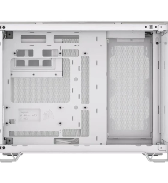 Carcasa CORSAIR 2500X Micro ATX Dual Chamber White/Satin Gray Aluminium