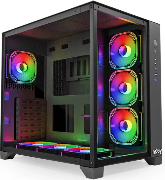 Carcasa njoy pc aura mid tower negru