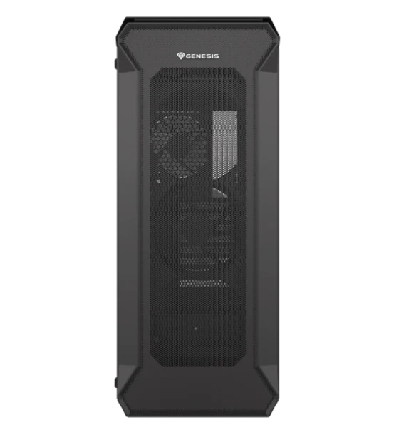 Carcasa GENESIS IRID 505 V2 Mid Tower NEGRU, Tempered Glass, Sloturi Expansiune 8, Drive Bays 2x3.5 inch 7x2.5 inch, Ventilatoare Suportate 6 spate 1x120mm, fata 3x120mm sau 2x140mm
