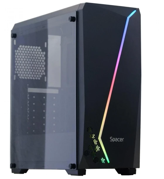 Carcasa Spacer Flash, ATX, MidTower NEGRU