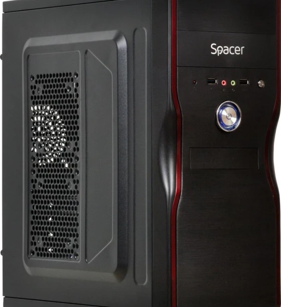 Carcasa Spacer New Mercury, ATX, MidTower NEGRU