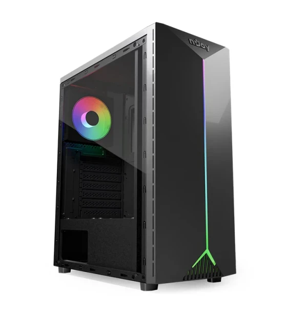 Carcasa njoy pc anil mid tower negru