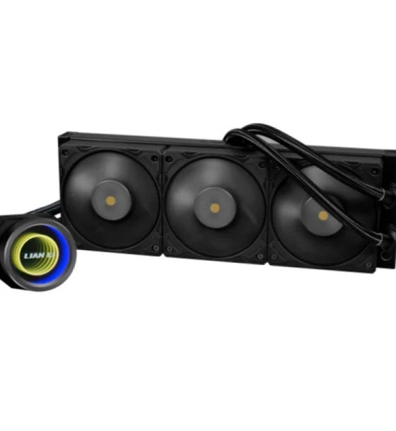 Cooler Procesor LIAN LI GALAHAD II TRINITY PERFORMANCE 360 NEGRU, marime radiator 360mm, 3 ventilatoare, Viteza ventilatoare 3000 RPM +/- 10%, Viteza pompa 4200 +/- 10%, Suport AMD AM4