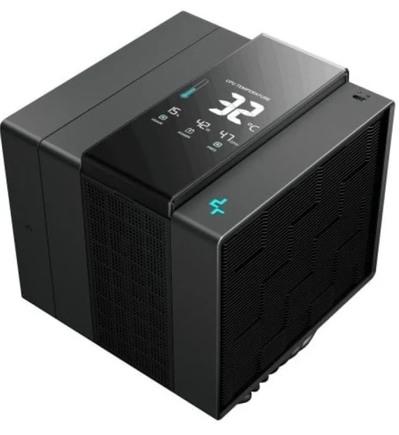 Cooler Procesor DEEPCOOL ASSASIN IV VC VISION NEGRU, marime heatsink 140x110x160mm, un ventilator, viteza ventilator 500-1800 RPM +/- 10%, Airflow 61.25 CFM, Suport AMD AM4/AM5