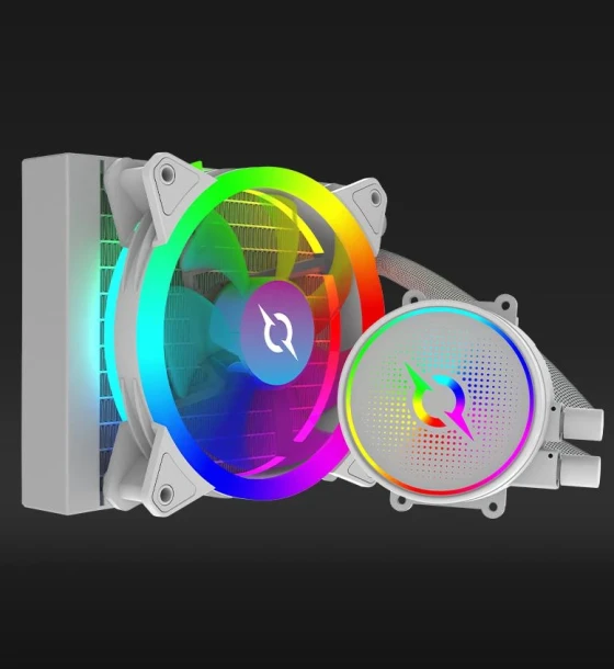Cooler procesor aqyris aquarius 120 AIO RGB alb