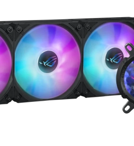 Cooler procesor Cooler CPU ASUS ROG strix lc III 360 argb LCD black 3x fan slots 120mm, speed 800-2200 RPM, 36dB, intel LGA 1700, 1200, 115x, AMD AM5, AM4