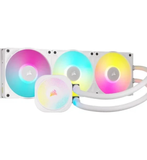 Cooler procesor corsair icue link titan 360 RX RGB AIO liquid alb