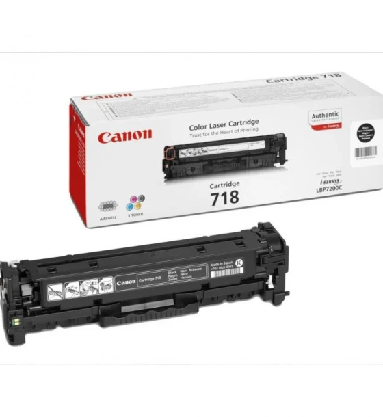 Toner Canon CRG718BK, black, capacitate 3400 pagini, pentru LBP-7200Cdn