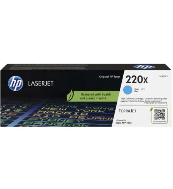 Toner HP W2201X cyan 5500 pagini. Compatibil cu MFP 4302, 4302DW, 4302FDW