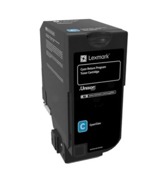Toner Lexmark 74C2SCE cyan, 7k, compatibil cu CX725de, CX725dhe, CX725dthe, CS725de, CS720de, CS720dte, CS725dte