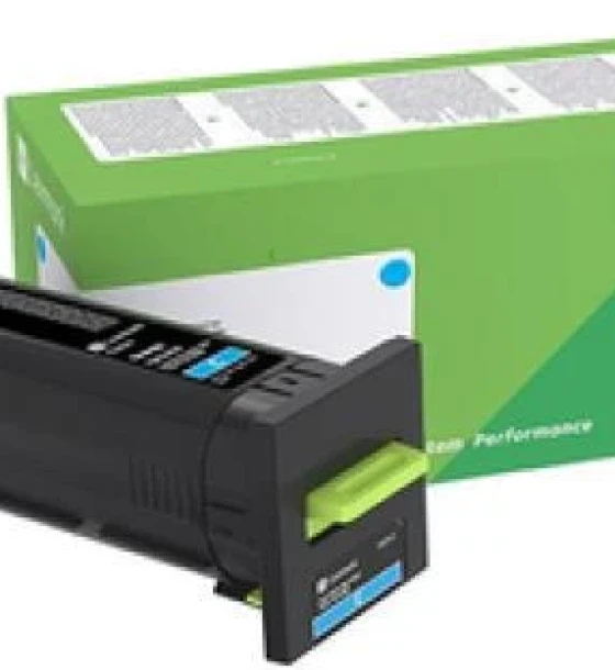 LEXMARK 72K2XCE CYAN RET PROGRAM TONER, Capacitate 22k pagii, Compatibilitate CS820dte, CS820dtfe, CS820de