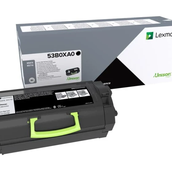 Toner Lexmark 53B0XA0, black, High Yeld 45 k, CompatibilitateMX718de, MS818dn
