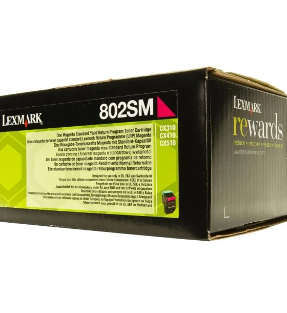 Toner Lexmark 80C2SM0, magenta, 2 k, CX310dn, CX310n, CX410de, CX410de with 3 year Onsite Service, CX410dte, CX410e, CX510de, CX510de Statoil, CX510dhe, CX510dthe