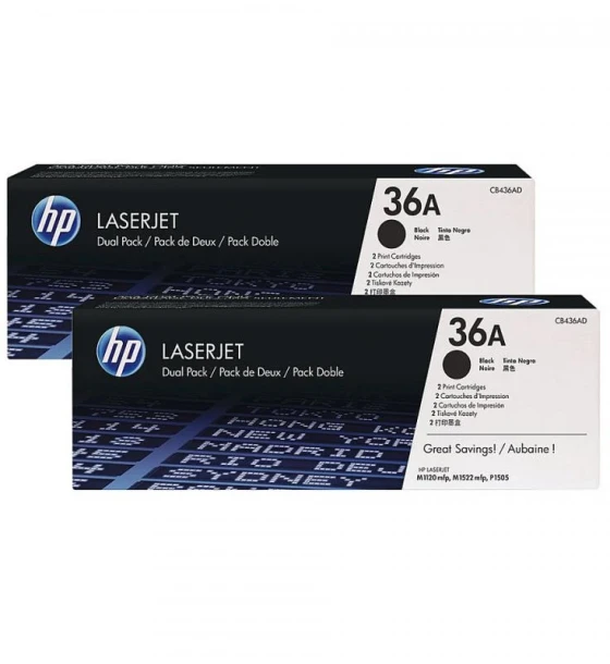 Toner HP CB436AD, black, pachet dublu CB436A, LaserJet P1505