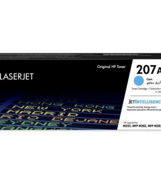 Toner HP W2211A cyan, 1250 pagini NR.207A HP laserjet PRO M255DW, M282NW, M283FDN, M283FDW