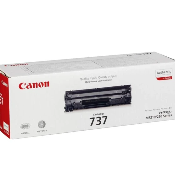 Toner Canon CRG737, black, capacitate 2400 pagini, pentru MF22x/MF21x