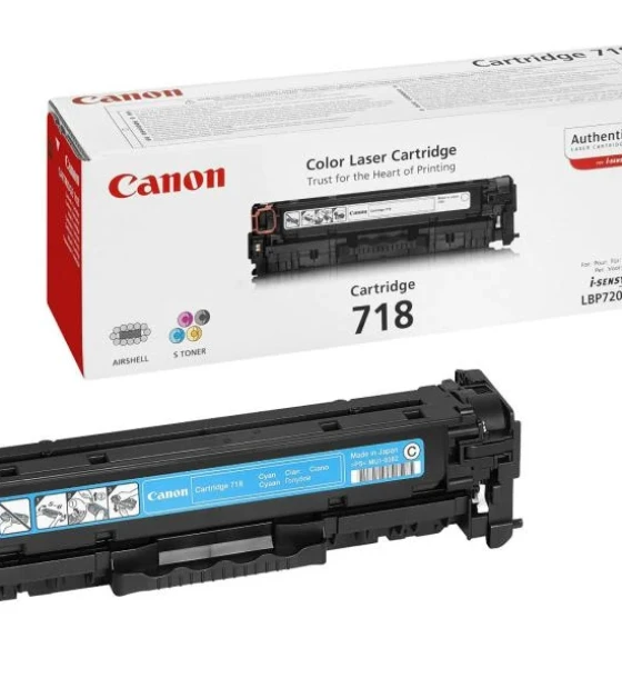 Toner Canon CRG718C, cyan, capacitate 2900 pagini, pentru LBP-7200Cdn