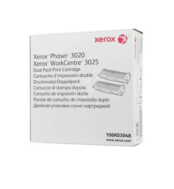 Toner Xerox 106R03048, black, 3 k, Phaser 3020, WorkCentre 3025