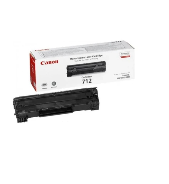 Toner Canon CRG712, black, capacitate 1500 pagini, pentru LBP-3010/LBP3100