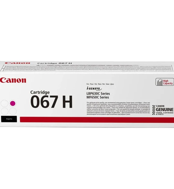 Toner Canon CRG067HM, Magenta, capacitate 2350 pagini, pentru LBP-631/LBP-631-cw/LBP-633/LBP-633cdw/CRG-067Y / CRG067Y / MF-651/MF- 651cw/MF-655/MF-655cdw/MF-657/MF-657cdw