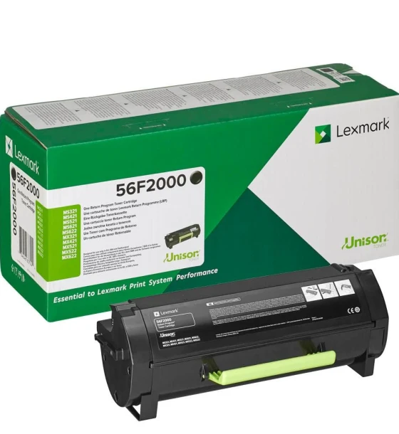 Toner Lexmark 56F2000, 6 k, black, return program, MS321dn /MS421dn / MS421dw / MS521dn / MS621dn / MS622de / MX321adn / MX321adw /MX421ade / MX521ade / MX521de / MX522adhe / MX622ade /