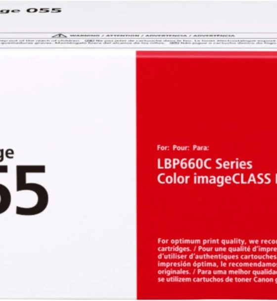 Toner Canon CRG055Y Yellow capacitate 2.1k pagini, pentru LBP66x, MF74x
