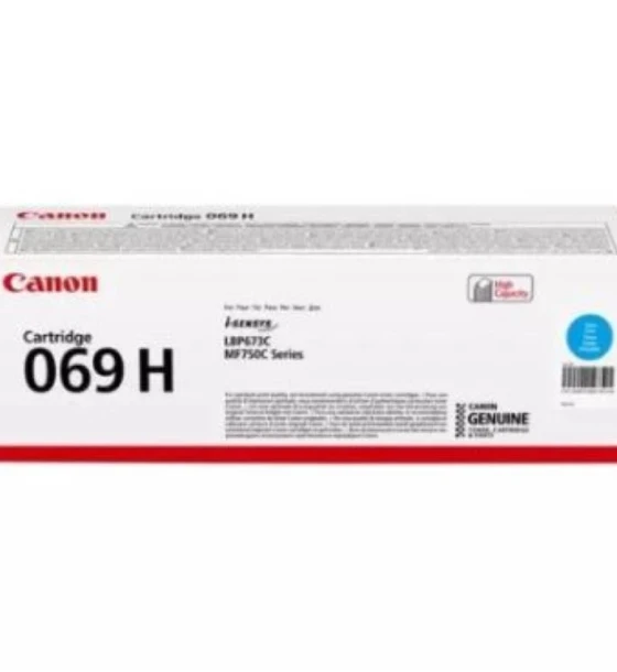 Toner Canon CRG069HC, Cyan, capacitate 5500 pagini, pentru i-SENSYS LBP673Cdw, MF754Cdw, MF752Cdw
