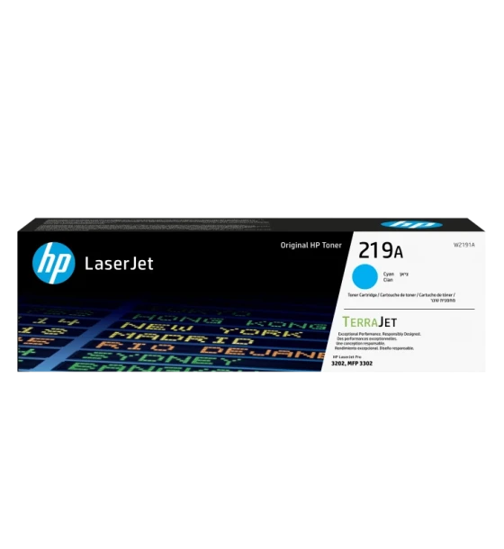 Toner HP W2191A cyan, 1.2 k, nr 219A, HP LaserJet Pro 3201, 3204, 3288, 3302