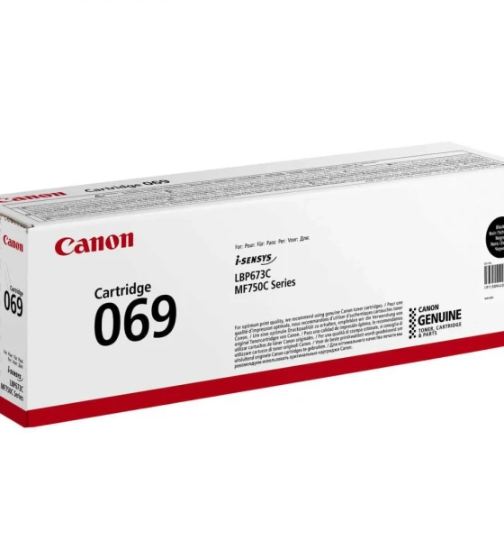 Toner Canon CRG069BK, Negru, capacitate 2100 pagini, pentru i-SENSYS LBP673Cdw, MF754Cdw, MF752Cdw