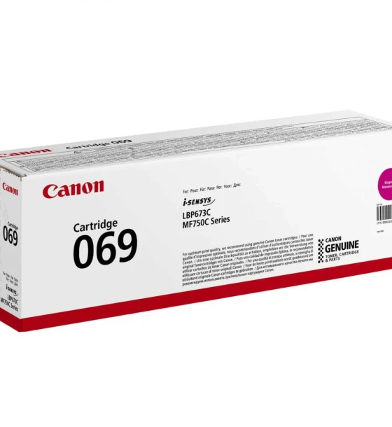 Toner Canon CRG069M, Magenta, capacitate 1900 pagini, pentru i-SENSYS LBP673Cdw, MF754Cdw, MF752Cdw