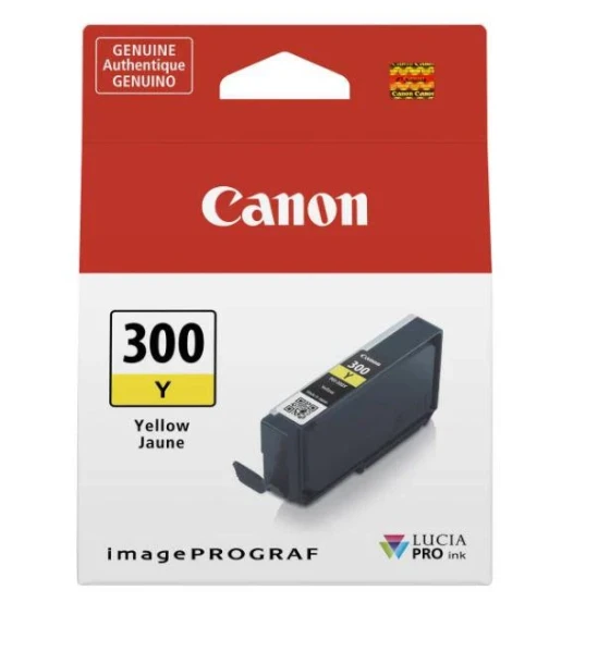 Cartus cerneala Canon PFI300Y, Yellow, capacitate 14.4ml, pentru Canon imagePROGRAF PRO-300