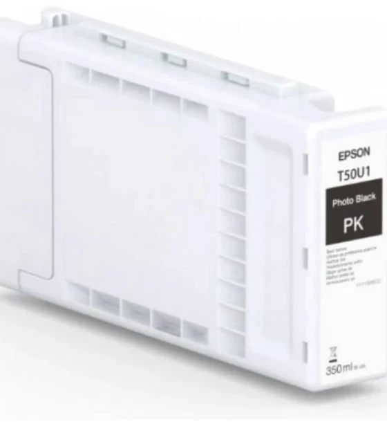 Cartus cerneala Epson UltraChrome XD3 350ml T50U1 Photo Black Pigment Ink Cartridge, compatibilitate SureColor T3760D, SureColor T5760D, SureColor T5760DM, SureColor T7760D, SureColor T7760DM