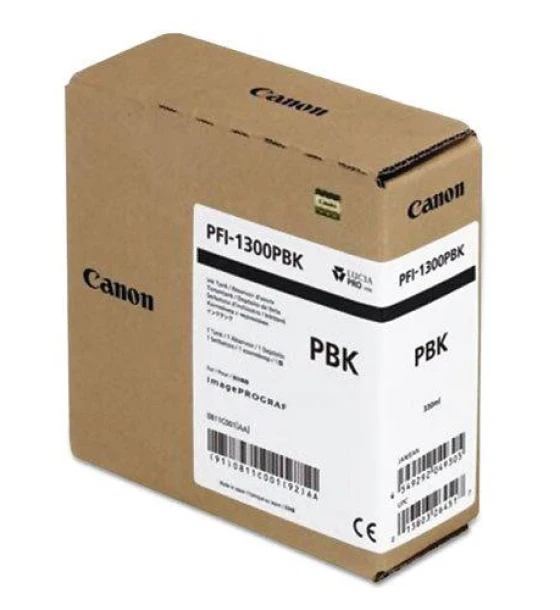 Cartus cerneala Canon PFI-1300MBK, matte black, capacitate 330ml, pentru Canon imagePROGRAF, PRO-2000, PRO-4000, PRO-4000S, PRO-6000S