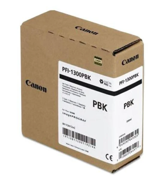 Cartus cerneala Canon PFI-1300BK, black, capacitate 330ml, pentru Canon imagePROGRAF, PRO-2000, PRO-4000, PRO-4000, PRO-6000S