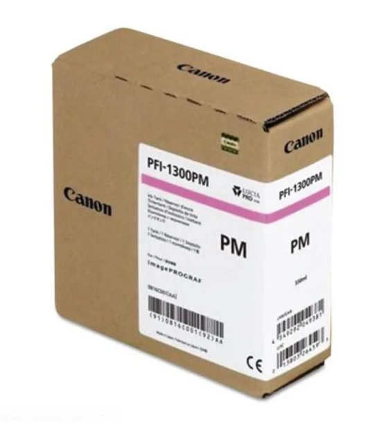 Cartus cerneala Canon PFI-1300PM, photo magenta, capacitate 330ml, pentru Canon imagePROGRAF, PRO-2000, PRO-4000, PRO-4000, PRO-6000S