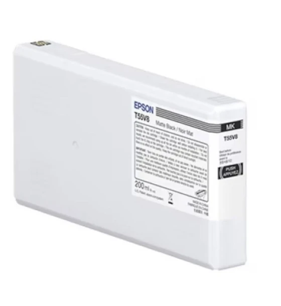 EPSON T55W8 MATTE BLACK INK CARTRIDGE, Ultrachrome HDR, Capacitate 200ml, Compatibil cu SureColor P5300