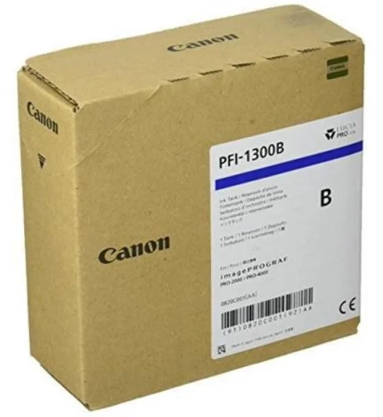 Cartus cerneala Canon PFI-1300BL, blue, capacitate 330ml, pentru Canon imagePROGRAF, PRO-2000, PRO-4000, PRO-4000, PRO-6000S