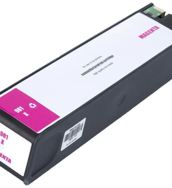 Cartus cerneala HP Magenta 981X, L0R10A, Capacitate 10, 000 pagini, Compatibil cu E58650Z, 556DN, 556XH, HP FLOW M586Z, HP M586DN, HP M586F