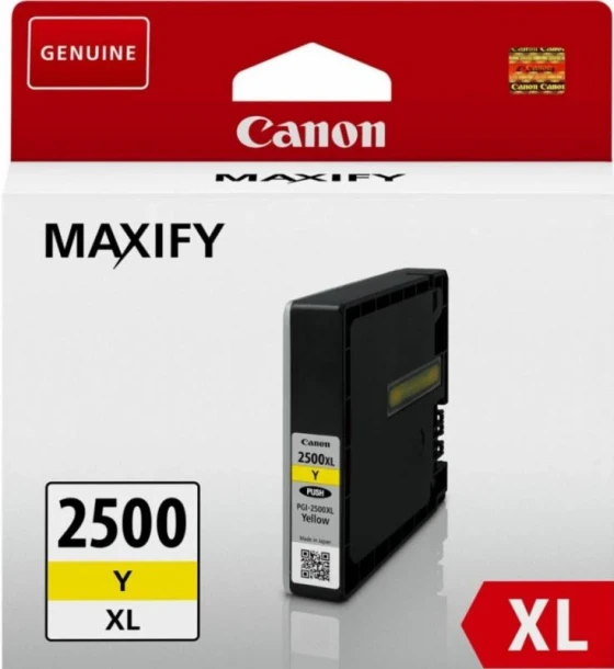 Cartus cerneala Canon PGI2500XLY, yellow, Dual Resistant High Density, capacitate 19.3ml pagini, pentru Canon Maxify IB4050, MB5050, MB5350