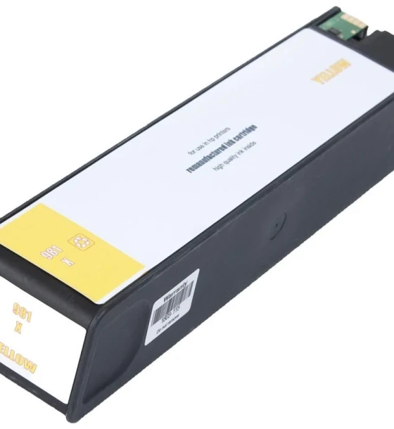 Cartus cerneala HP Yellow 981X, L0R12A, Capacitate 10, 000 pagini, Compatibil cu E58650Z, 556DN, 556XH, HP FLOW M586Z, HP M586DN, HP M586F