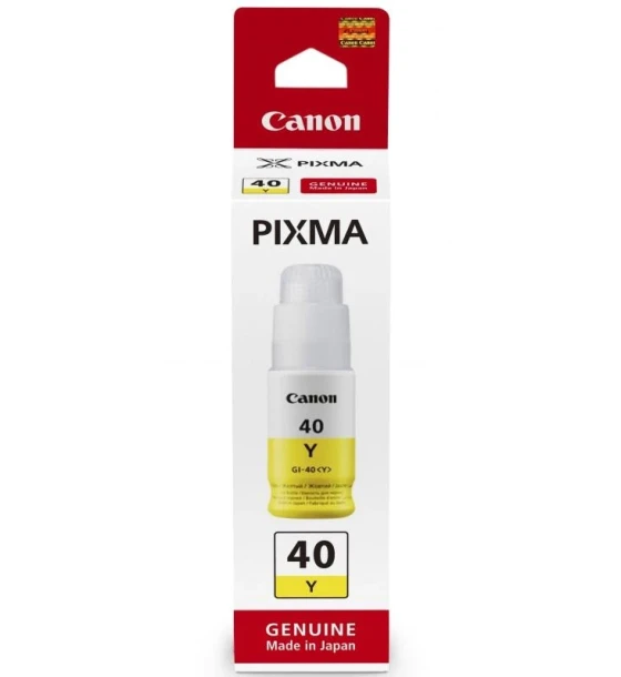 Cartus cerneala Canon GI-40Y, culoare galben, capacitate 7700 pagini, pentru Canon Pixma G5040, G6040