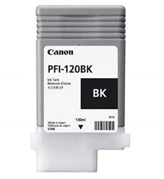 Cartus cerneala Canon PFI-120BK, black, capacitate 130ml, pentru Canon TM 200/205/300