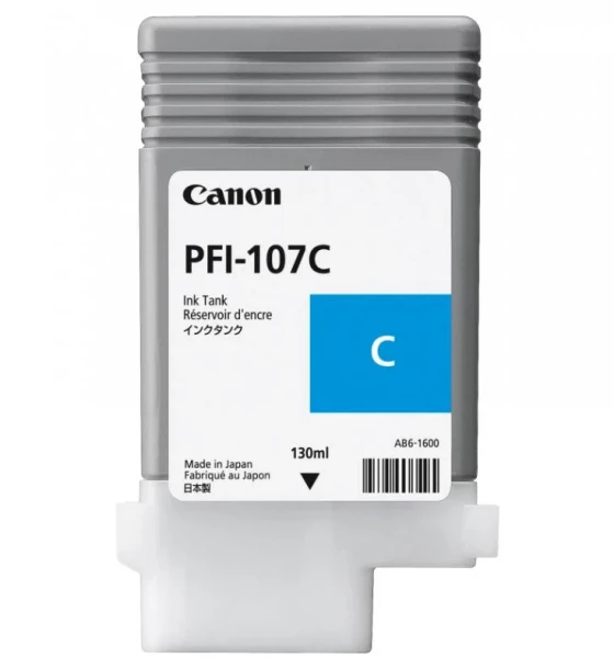 Cartus cerneala Canon PFI-107C, cyan, capacitate 130ml, pentru Canon iPF680, iPF780, iPF670